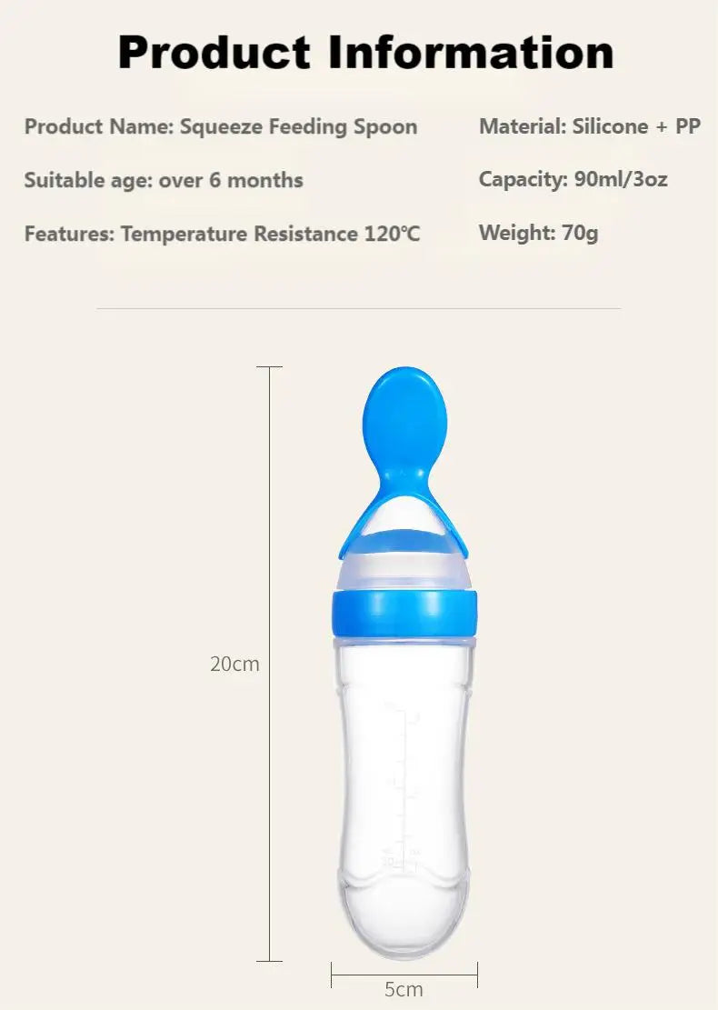 Mess-Free Baby Silicone Feeding Spoon (6+ Months) – BPA Free & Safe