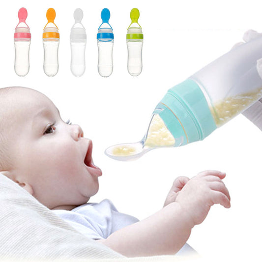 Baby Silicone Food Feeder Spoon