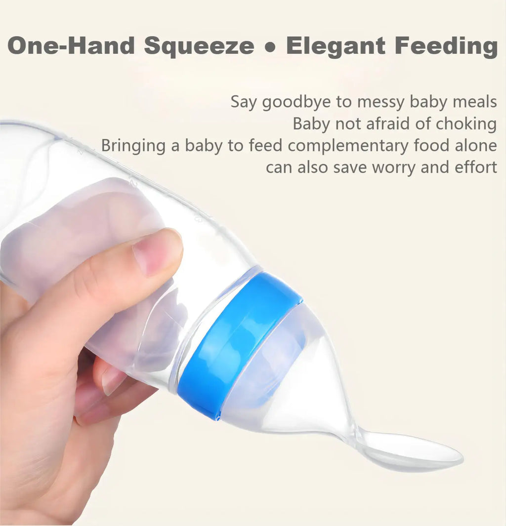Mess-Free Baby Silicone Feeding Spoon (6+ Months) – BPA Free & Safe