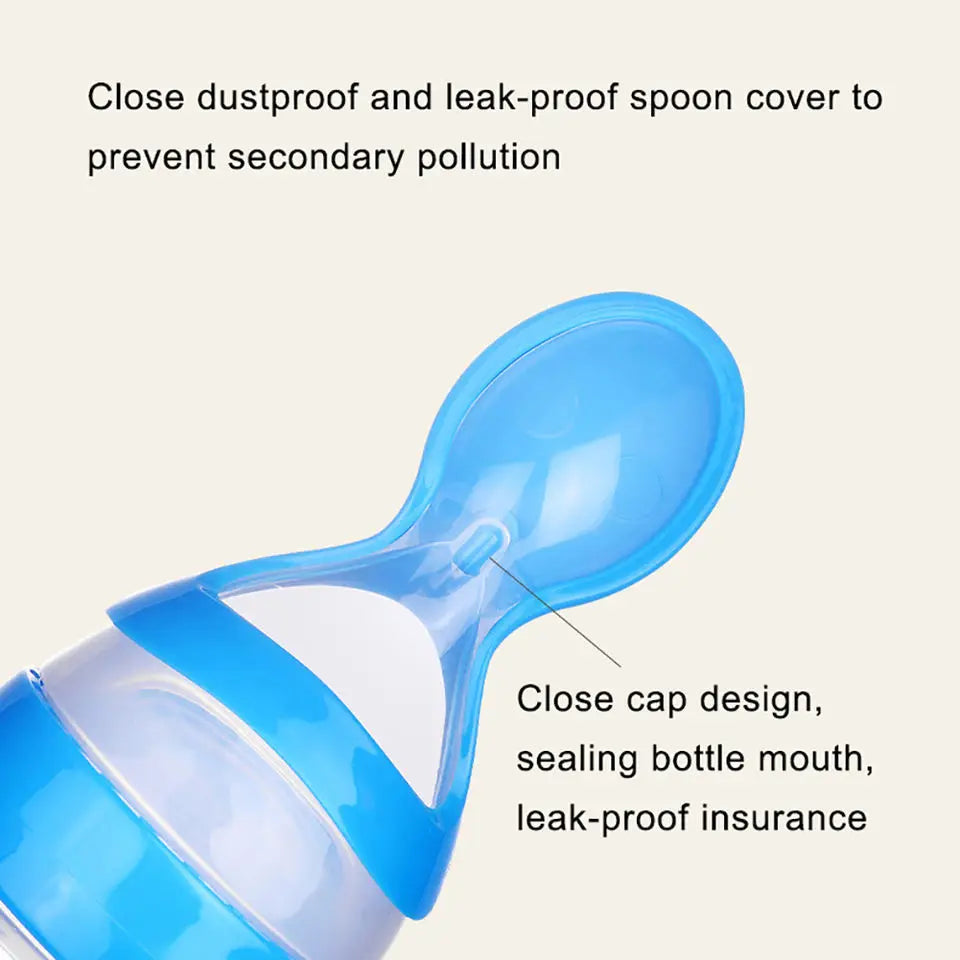 Mess-Free Baby Silicone Feeding Spoon (6+ Months) – BPA Free & Safe