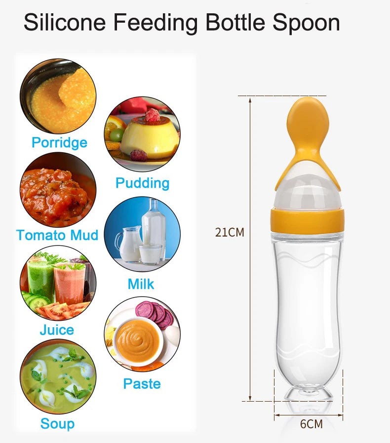 Mess-Free Baby Silicone Feeding Spoon (6+ Months) – BPA Free & Safe