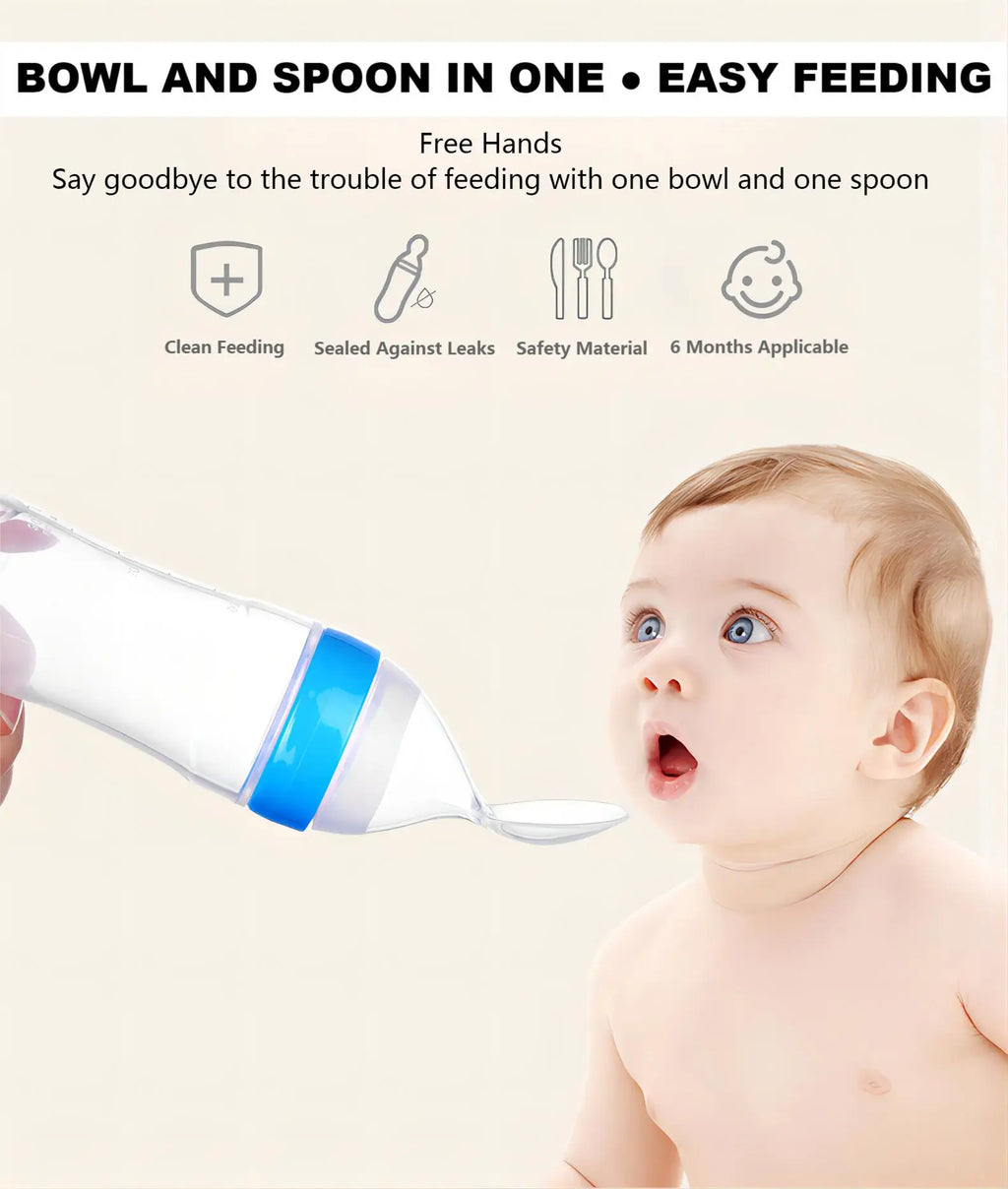 Mess-Free Baby Silicone Feeding Spoon (6+ Months) – BPA Free & Safe